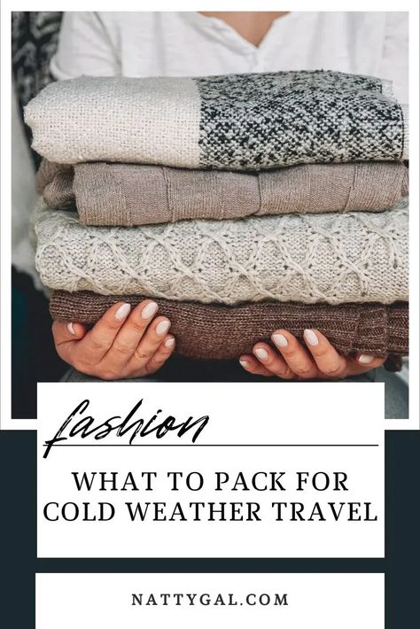 With record crowds swarming popular tourist destinations, traveling off-season can be a brilliant idea that saves money and lets you avoid crowds. But what to pack for cold weather travel? Today I'm sharing a few favorite packing items for cold-weather travel that keep my suitcase light but keep me warm! #packinglist #coldweathertravel #offseasontravel #packingessentials #packlight How To Layer For Cold Weather, Weekend Trip Packing List, Weekend Trip Packing, Winter Travel Packing, Cold Weather Travel, Sightseeing Outfit, Saving Money Frugal Living, Travel Points, Gal Fashion