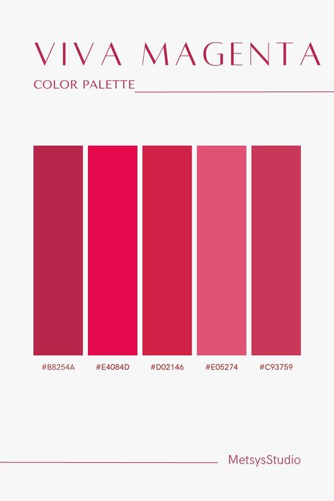 { #colorpalette #palette #colors #designers #design #ideas #inspired #vivamagenta #magenta } Viva Magenta Color Palette, Magenta Color Palette, Viva Magenta Color, Viva Magenta, Color Schemes Colour Palettes, Magenta Color, Google Calendar, Pretty Colors, Good Notes