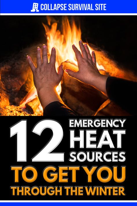 Winter is a dangerous time for countless people. As fuel gets expensive and power becomes unreliable, we will need emergency heat sources. Alternative Heat Source Diy, Alternative Heat Source, Heat Sources Emergency, Emergency Heat Source Power Outage, Emergency Heat Source, Emergency Preparedness Food Storage, Small Space Heater, Survival Skills Emergency Preparedness, Non Renewable Energy