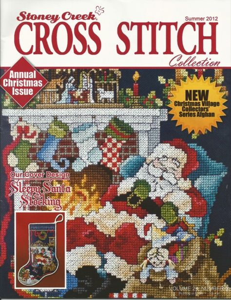 Santa Cross Stitch, Cross Stitch Christmas Stockings, Wedding Cross Stitch Patterns, Cross Stitch Magazines, Stitch Collection, Xmas Cross Stitch, Cross Stitch Collection, Winter Cross Stitch, Santa Stocking