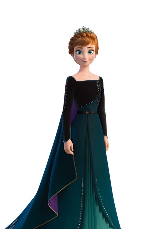 Frozen 2 Anna Queen of Arendelle HD images Frozen 2, The Princess, Tiara, Frozen, Queen, Disney, Green, Blue, Black