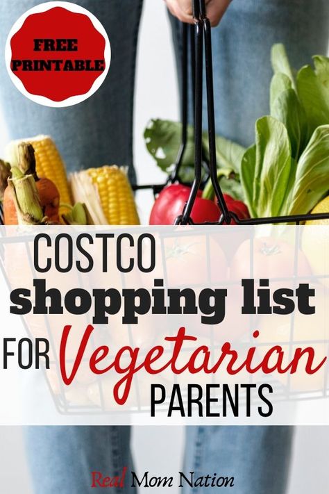 Ultimate Costco Shopping List Printable for Vegetarian Parents ⎮ Get this FREE PRINTABLE SHOPPING list and make better choices at Costco ⎮ Family Meal Planning ⎮  Family Meals on a Budget ⎮  Vegetarian Family Meals ⎮ Vegetarian Meals on a Budget Costco Vegetarian Shopping List, Vegetarian Family Meals, Meal Planning Family, Costco Meal Plan, Vegan Costco, Frugal Family Meals, Vegetarian Shopping List, Family Meals On A Budget, Family Vegetarian Meals