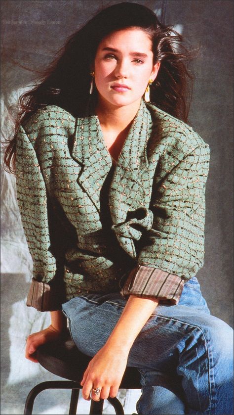 Demi Moore 90s, Jennifer Conely, Jennifer Connelly Young, 80s Look, Brooke Shields, Demi Moore, Jennifer Connelly, Female Actresses, Fashion Attire