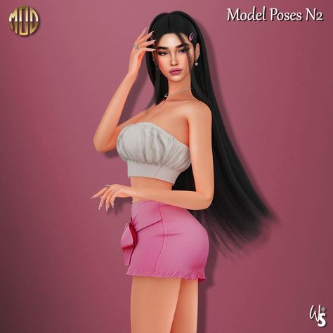 The Mod Collective - Sims 4 - Poses - WisteriaSims - For woman - Model Poses N2 Sims 4 Headshot Poses, Sims 4 Modeling Poses, Pose Sims 4 Cc, Sims 4 Poses Solo Model, Sims 4 Female Poses, Sims 4 Solo Poses, Sims 4 Model Poses, Poses Sims 4 Cc, The Sims 4 Pose