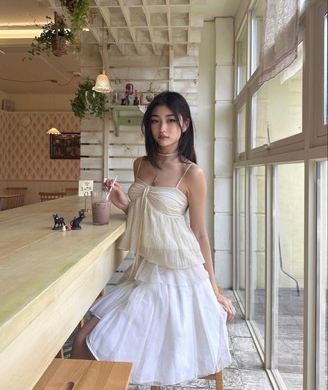 thejuliama on ig Babydoll Top Outfit, Maxi Skirt Outfits, July 25, How To Pose, Casual Style Outfits, Lookbook Outfits, Aesthetic Outfits, Outfits Aesthetic, Skirt Outfits