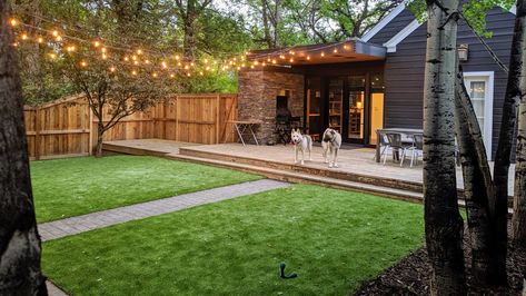 Pet Friendly Yard, Artificial Grass Backyard, Turf Backyard, Dog Friendly Backyard, Dog Backyard, Synthetic Lawn, No Grass Backyard, Outdoor Cat House, Front Yard Design