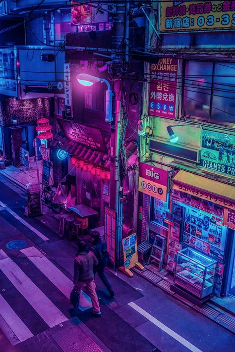 Tokyo Aesthetic, Neon Noir, Neo Tokyo, Tokyo Night, Cyberpunk Aesthetic, Cyberpunk City, Japon Illustration, Vaporwave Aesthetic, Neon Aesthetic