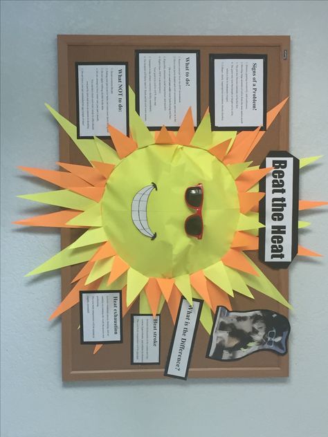 Beat the Heat Vet Bulletin Board Ideas, Clinic Bulletin Board Ideas, Veterinary Clinic Ideas, Veterinarian Office, Bulletin Ideas, Work Bulletin Boards, Lobby Ideas, Office Jokes, Info Board