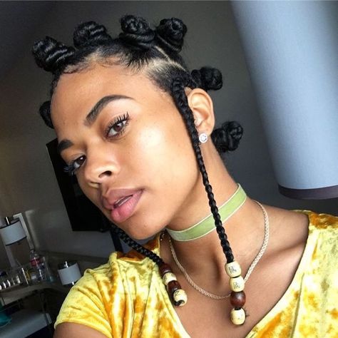 Blk Hairstyles, Bantu Knot Styles, Bantu Knot Hairstyles, Cabello Afro Natural, Kid Hair, Bad Gyal, Protective Hairstyles For Natural Hair, Hair Knot, Bantu Knots