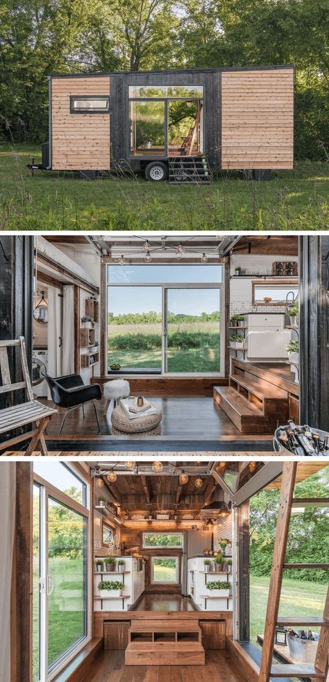 #houseideas #house #housedecor #housedesign #housedesignideas #houseinspiration ##besttinyhousedesigns #homedesign #homeideas #home Tiny House On Wheels Design, Timbercraft Tiny Homes, Tiny House Company, Tiny House Interior Design, Kombi Home, Tiny House Trailer, Building A Tiny House, Best Tiny House, Tiny House Inspiration