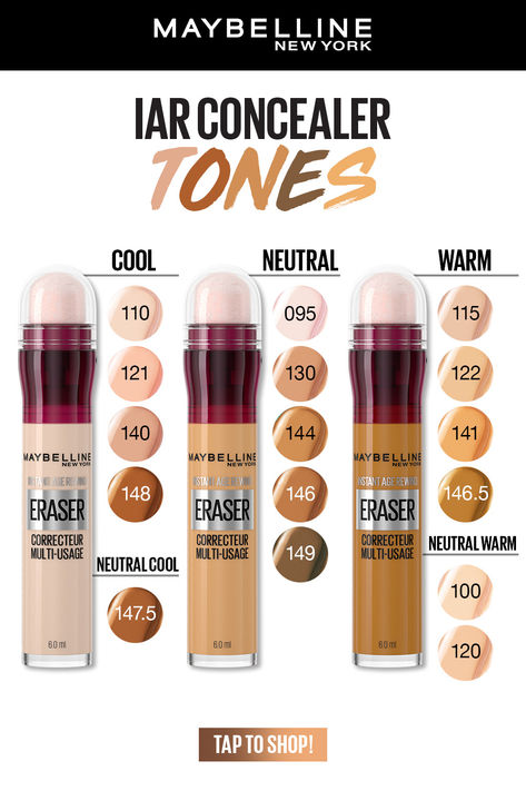 Say goodbye to guesswork and hello to your ideal shade with this guide. Whether you're looking to brighten, correct, or contour, this infographic will lead you to your perfect match. 🌟✨ Dark Circles Concealer, Maybelline Age Rewind Concealer, Best Concealers, Instant Age Rewind Concealer, Age Rewind Concealer, Skin Tone Makeup, Maybelline Concealer, Maybelline Instant Age Rewind, Age Rewind