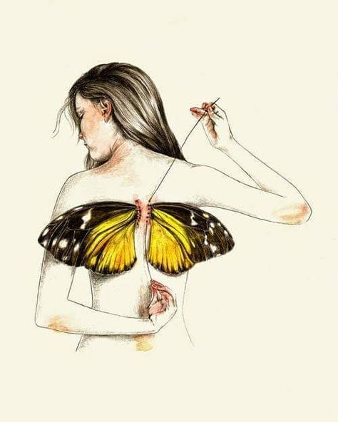 We all get hurt—we've all had our hearts broken, we all get closed off in some way, we all falter in faith... Butterfly Sketch, Wings Drawing, Broken Wings, Heart Drawing, Butterfly Drawing, Cadeau Photo, Gcse Art, Dreamy Art, Cool Art Drawings