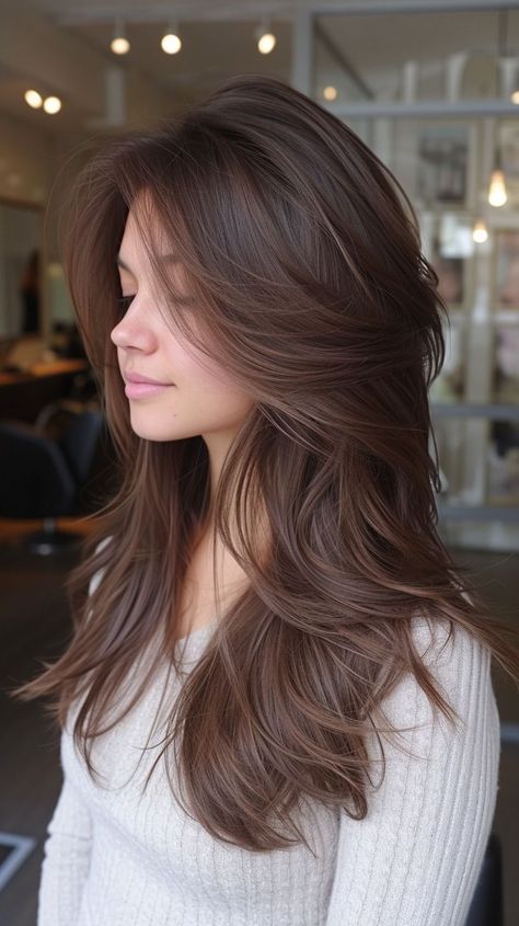 Chic Twists and Turns: Modern Party Hairstyle Ideas for Trendy Looks Chic Layered Hair, Fresh Blowout Hair, Haircut Styles For Medium Length Hair, Haircuts For Medium Hair Wavy, Haircut For Long Hair With Layers Wavy, Medium Length Haircut V Shape, Hair Cuts For Wavy Hair Long, Medium Length Haircut For Oval Face, Long Length Hair Styles