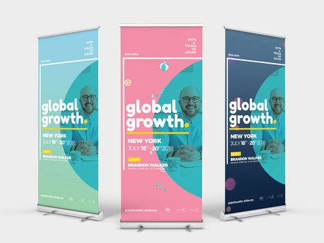 Event Conference Roll-up Banner by Suzon Abdullah Pull Up Banner Design, Rollup Design, Standing Banner Design, Rollup Banner Design, Conference Banners, Conference Branding, Roll Banner, Standee Design, Roller Banner