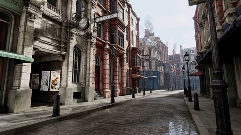 Environment Artist, Assassin's Creed Syndicate, Victorian Street, Town Building, Floating City, Victorian London, Victorian Architecture, Story Setting, Scenic Design