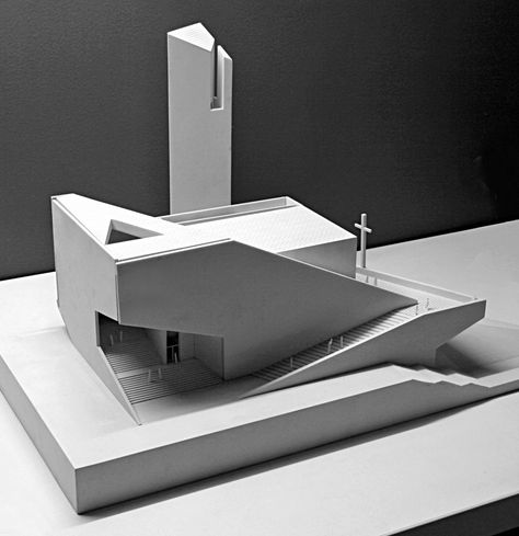 In Progress: Pan Long Gu Church / Atelier 11 Koshino House, Creative Sketching, Maquette Architecture, Sketching Illustration, Modern Church, Arch Model, Architecture Model Making, Religious Architecture, Architecture Design Concept