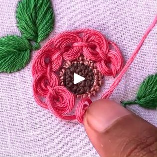 3d Hand Embroidery Designs, 3 D Flower Embroidery, 3d Hand Embroidery, Flower Hand Embroidery, Embroidery 3d, New Embroidery, 3d Hand, Embroidery Stitches Tutorial, Embroidery Videos