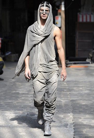 Boris Bidjan Saberi | macabre | dark fashion | goth | obscure | high fashion | runway | catwalk Futuristic Couture, Runway Pants, Burning Man Style, Apocalypse Fashion, Apocalyptic Clothing, Dystopian Fashion, Post Apocalyptic Fashion, Scene Girl, High Fashion Runway