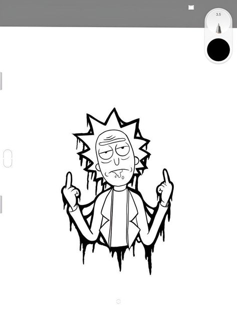 Rick And Morty Tattoo Stencil, Rick And Morty Outline, Rick And Morty Stencil, Simple Rick And Morty Tattoo, Rick Tattoo Design, Rick And Morty Tattoo Design, Rick And Morty Tattoo Ideas, Rick Tattoo, Rick E Morty