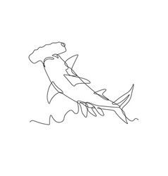 Hammerhead Shark Line Art, Shark Line Art, Hammerhead Shark Tattoo, Shark Drawing, Shark Tattoo, Shark Tattoos, Art Wire, Hammerhead Shark, Wood Project