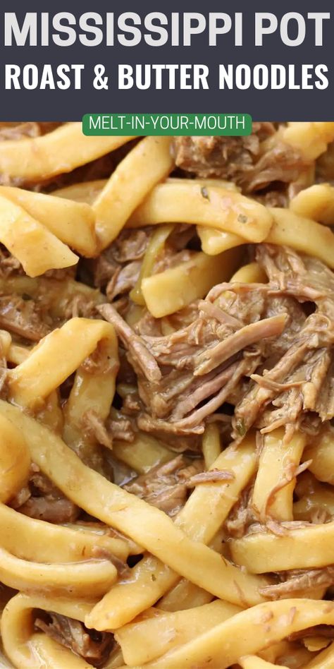 Chuck Roast With Noodles, Chuck Roast Beef And Noodles Instant Pot, Chuck Roast And Noodles, Pot Roast And Noodles, Roast And Noodles, Arm Roast Recipes, Chuck Recipes, Beef Chuck Roast Recipes, Flavorful Pot Roast