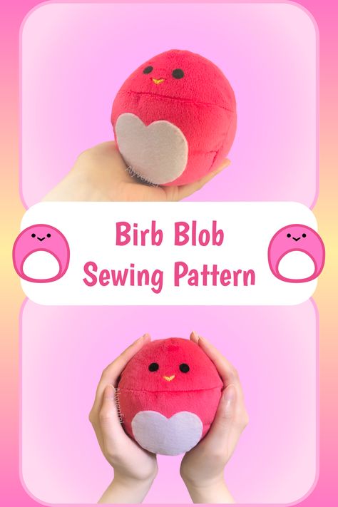 This birb is ready to roll into your life! Plush Template, Toys Ideas, Easy Money Online, Like Animals, Sewing Toys, Oct 1, Easy Money, Small Birds, Ducks