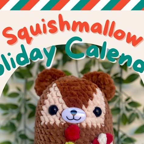 Crochet Squishmallow Clothes, Ribblr Pattern, Squish Mallow Crochet Pattern, Crochet Amigurumi Squishmallow, Free Crochet Squishmallow Pattern, Squishmallow Pattern, Winter Squishmallow, Crochet Squishmallow, Valentine’s Day Squishmallow