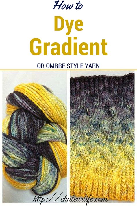 Dye Yarn, Dyeing Yarn, Dyeing Tutorials, Ombre Yarn, Spinning Wool, Gradient Yarns, Diy Yarn, Ombre Fashion, Yarn Inspiration