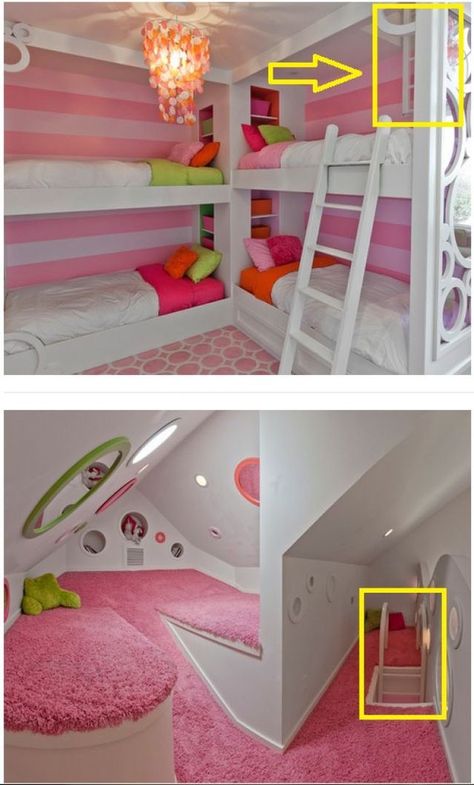 Dorm Room Organization, Hidden Rooms, Cute Bedroom Ideas, Girl Bedroom Designs, Secret Rooms, Toys Kids, Cute Room Decor, Awesome Bedrooms