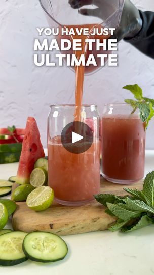 545K views · 9K reactions | 🍉🌿🥒 Sip into summer with this ultimate hydrating summer juice! 🍋💦 Watermelon, mint, cucumber, and key lime come together in this refreshing blend to keep you cool and hydrated all season long. 🌞💧 Juicer: Kuvings Auto10✨Use our coupon code TUTORIALS to save 10% on your order http://shrsl.com/3z5v7 Here’s  why each ingredient is your body's best friend:- Watermelon 🍉: Packed with water content and electrolytes, it helps replenish fluids and keep you hydrated. It's also rich in vitamins A and C, supporting overall skin health.- Mint 🌿: Known for its cooling properties, mint helps soothe the digestive system and can aid in hydration by promoting proper digestion.- Cucumber 🥒: With its high water content and essential nutrients like vitamin K and potassium, Summer Juice, Lemonade Smoothie, Lime Drinks, Juice Cleanse Recipes, Healthy Eating Diets, Diet Books, Celery Juice, Watermelon Juice, Juice Drinks