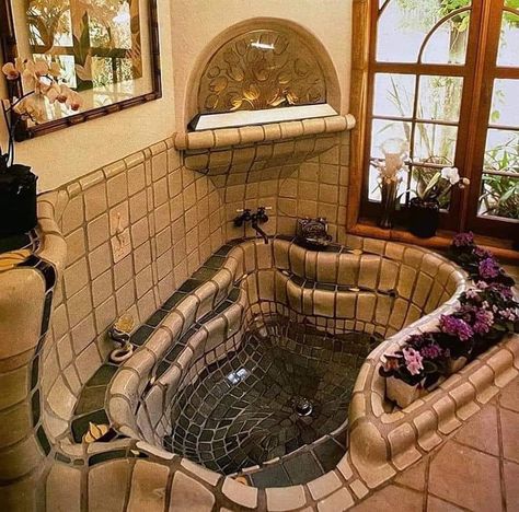 Cool Bathtubs, Casa Country, Casa Vintage, Dream House Rooms, Patio Decorating Ideas, Dream Room Inspiration, Dream Apartment, Dream House Interior, Patio Decorating