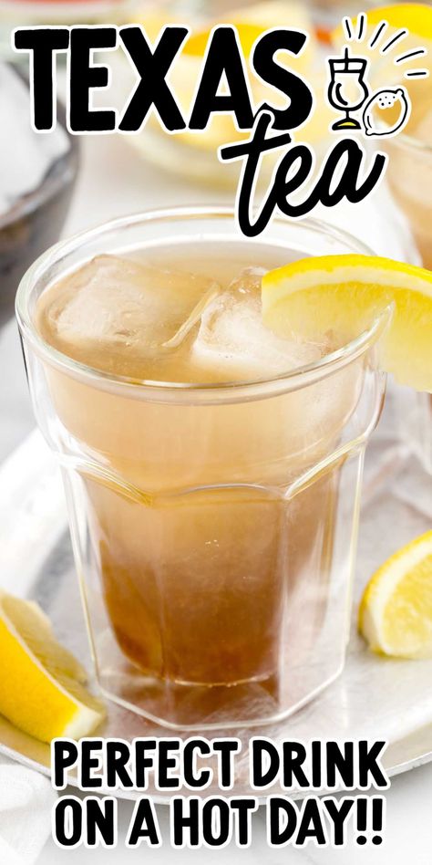 Texas Tea Recipe, Long Island Iced Tea Recipe, Alfredo Recipes, Tea Cocktail Recipes, Popular Cocktail Recipes, Texas Tea, Tea Cocktail, Twisted Tea, Easy Cocktail