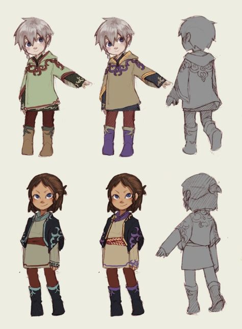 raruurien ✿ by Ann Maulina Raruurien Comic, Winter Outfit Character Design, Ragged Clothes Character Design, Poncho Character Design, Medieval Adventurer, Villager Clothes, Writing Fantasy, Inuit Art, Roleplay Characters