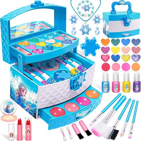 Toys For Girls,real Kids-makeup-kit-for-girl,washable Pretend Toddler-girl-toys Kids Makeup Kit, Princess Bedrooms, Pretend Makeup, Makeup Toys, Frozen Toys, Makeup Kit For Kids, Play Makeup, Toddler Girl Toys, Diy Lipstick