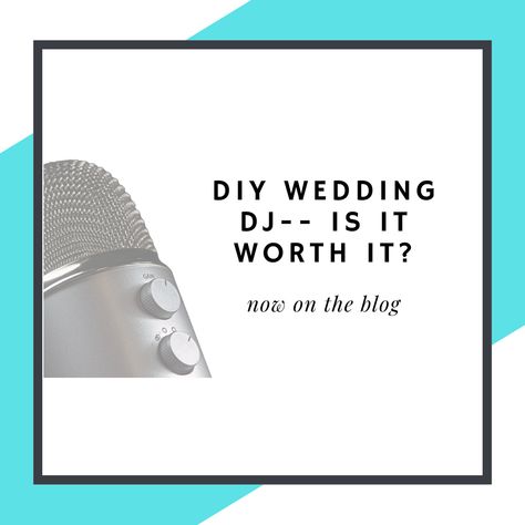 DIY Wedding DJ-- Is it worth it? — QC Wed Me Diy Wedding Dj, Fog Machines, Aux Cord, Create A Timeline, Professional Dj, Is It Worth It, Wedding Dj, Cocktail Hour, Wedding Vendors