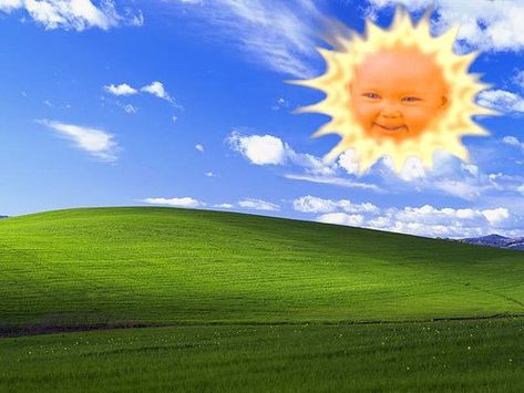 Teletubbies Baby, Teletubbies Sun, Zoom Wallpaper, Sun Wallpaper, Wallpaper Notebook, 밈 유머, Windows Wallpaper, Laptop Backgrounds, Minimal Wallpaper