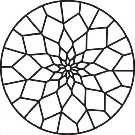 Free Mosaic Patterns, Stained Glass Patterns Free, Mandalas Painting, Pattern Coloring Pages, Simple Mandala, Mandalas Drawing, Mandalas Design, Stained Glass Projects, 자수 디자인