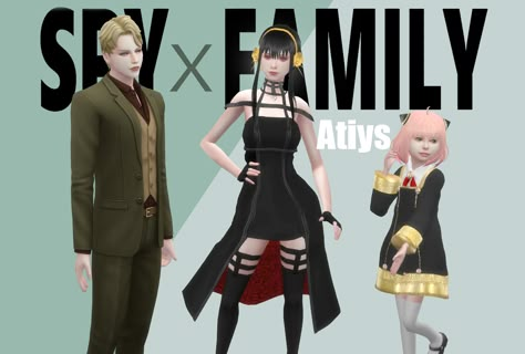 Sims 4 Cc Cosplay, Family Sims 4, Anime Play, Sims 4 Challenges, Sims 4 Anime, Play Sims 4, Play Sims, Outfits Girl, Casas The Sims 4