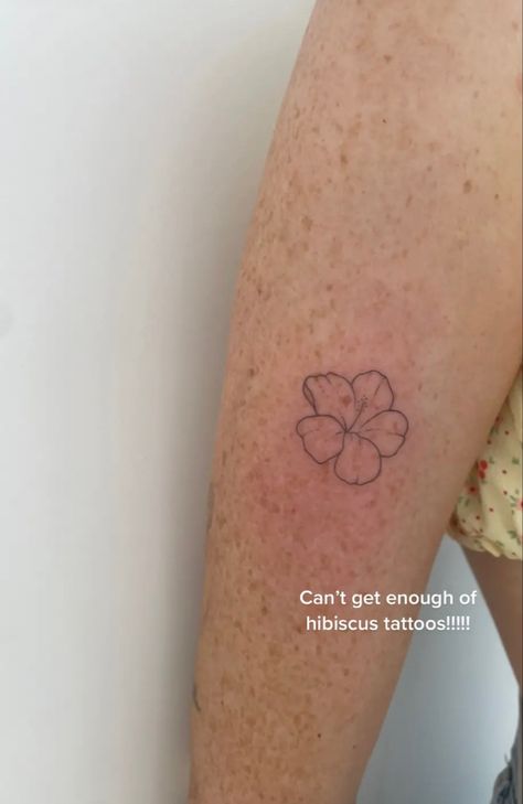 Pulmaria Plant Tattoo, Dainty Hibiscus Flower Tattoo, Tiny Hibiscus Tattoo, Fine Line Hibiscus Tattoo, Small Hibiscus Flower Tattoos, Hawaii Flower Tattoo, Small Hibiscus Tattoo, Hawaii Flower Tattoos, Hibiscus Flower Tattoo