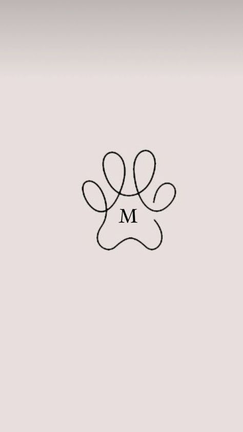 Tatoo Dog, Small Dog Tattoos, Cute Simple Tattoos, Paw Tattoo, Muster Tattoos, Small Pretty Tattoos, Writing Tattoos, Petite Tattoos, Small Hand Tattoos