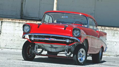 Go From Zero to Hero With This 1957 Chevy Bel Air Gasser Spud Webb, 57 Chevy Bel Air, Patrick Duffy, Customised Trucks, 1957 Chevy Bel Air, Zero To Hero, Hot Rods Cars Muscle, Kustom Cars, 1957 Chevy