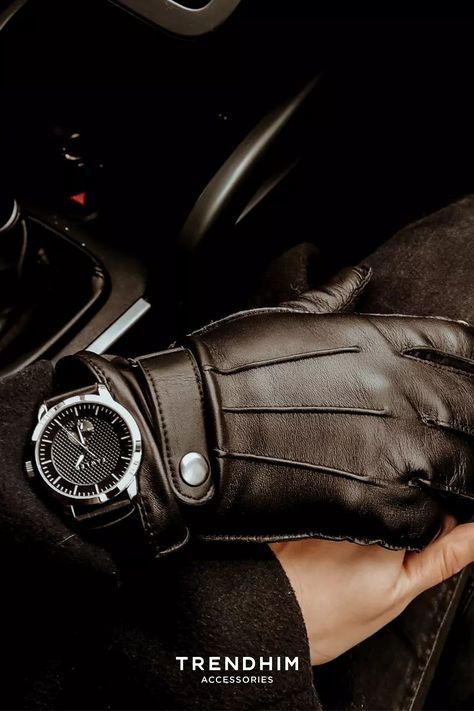 Elegant Leather Driving Gloves for Men Driving Gloves Men, Brown Leather Gloves, Men Driving, Leather Driving Gloves, Men's Gloves, Gloves For Men, Warmest Winter Gloves, Black Leather Gloves, Driving Gloves