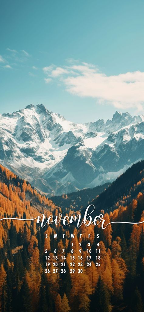 November Images Wallpaper, Wallpaper Backgrounds November, November Wallpaper Calendar, November Calendar Wallpaper, November Backgrounds, November Images, End Of Fall, Miniature Calendar, November Wallpaper