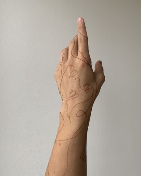 Ethereal Tattoos Hand, Brown Ink Fine Line Tattoo, Brown Hand Tattoo, Brown Ink Tattoo, Brown Tattoos, Brown Tattoo Ink, Brown Tattoo, Browning Tattoo, Planet Tattoos