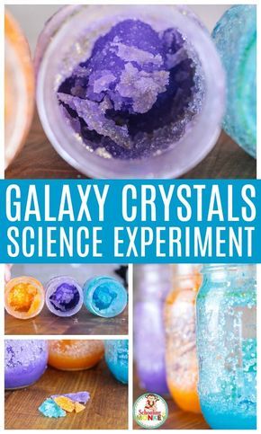 Crystal Experiment, Kids Science Experiments, Summer Science Experiments, Science Experiments Kids Elementary, Space Activities For Kids, Summer Science, Science Experiments For Preschoolers, Kid Experiments, Easy Science Experiments