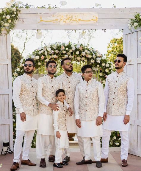 Trending Colours For Groomsmen For 2021-2022 Weddings! | WedMeGood Muslim Wedding Ceremony, Marriage Clothes, Groomsmen Dress, Groomsmen Photo, Indian Wedding Clothes For Men, Wedding Kurta For Men, Groom Dress Men, Marriage Dress, Groomsmen Outfits