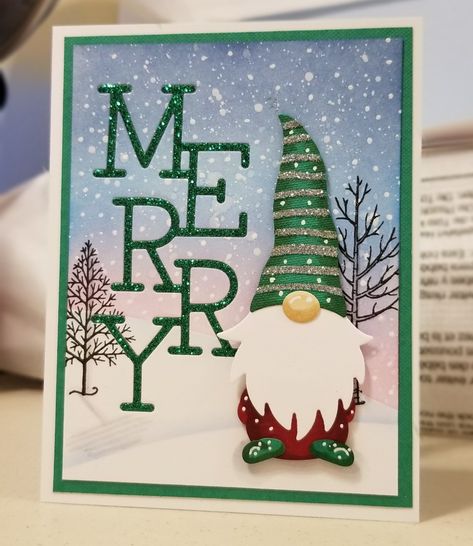 Handmade Gnome Cards, Christmas Gnomes Cards, Christmas Cards With Gnomes, Christmas Gnome Cards Handmade, Gnome Birthday Cards Handmade, Gnome Cards Handmade, Stampin Up Christmas Cards 2022-2023, Christmas Gnome Cards, Gnome Christmas Cards