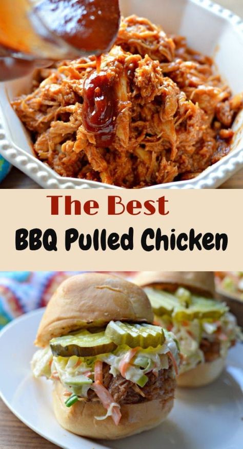 Bbq Sliders Crockpot, Bbq Pulled Chicken Sliders, Pulled Chicken Sliders, Casseroles Chicken, Crockpot Pulled Chicken, Pulled Chicken Recipes, Bbq Pulled Chicken, Sliders Recipes Chicken, Easy Ground Beef Recipes