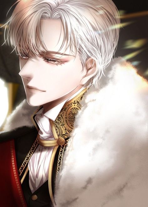 Silver Hair Fantasy Art, Male Rapunzel, Silver Hair Men, White Hair Anime Guy, Boys Colored Hair, Prince Hair, Anime Prince, A Prince, Cool Anime Guys