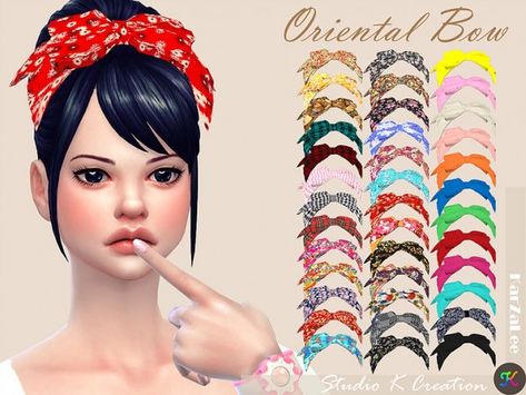 Studio K Creation: Oriental head bow • Sims 4 Downloads Ts4 Hat Cc, Ts4 Accessories, Sims Accessories, Sims 4 Piercings, Sims 4 Cc Shoes, Pelo Sims, The Sims 4 Packs, Sims 4 Cc Makeup, Sims 4 Cc Skin